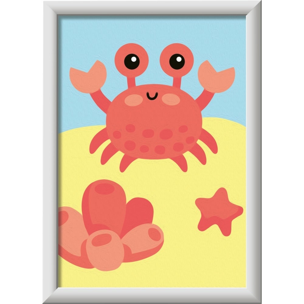 Ravensburger - CreArt pictura pe numere pentru copii crab prietenos - 2 | YEO