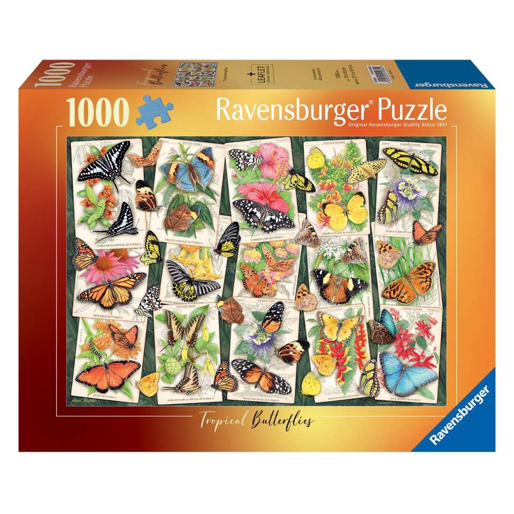 Ravensburger - Puzzle fluturi tropicali 1000 piese