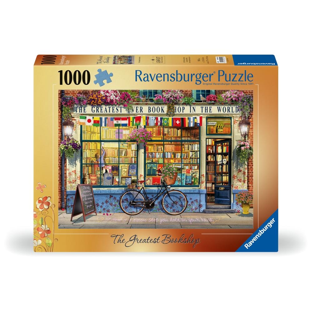 Ravensburger - Puzzle librarie grozava 1000 piese design nou