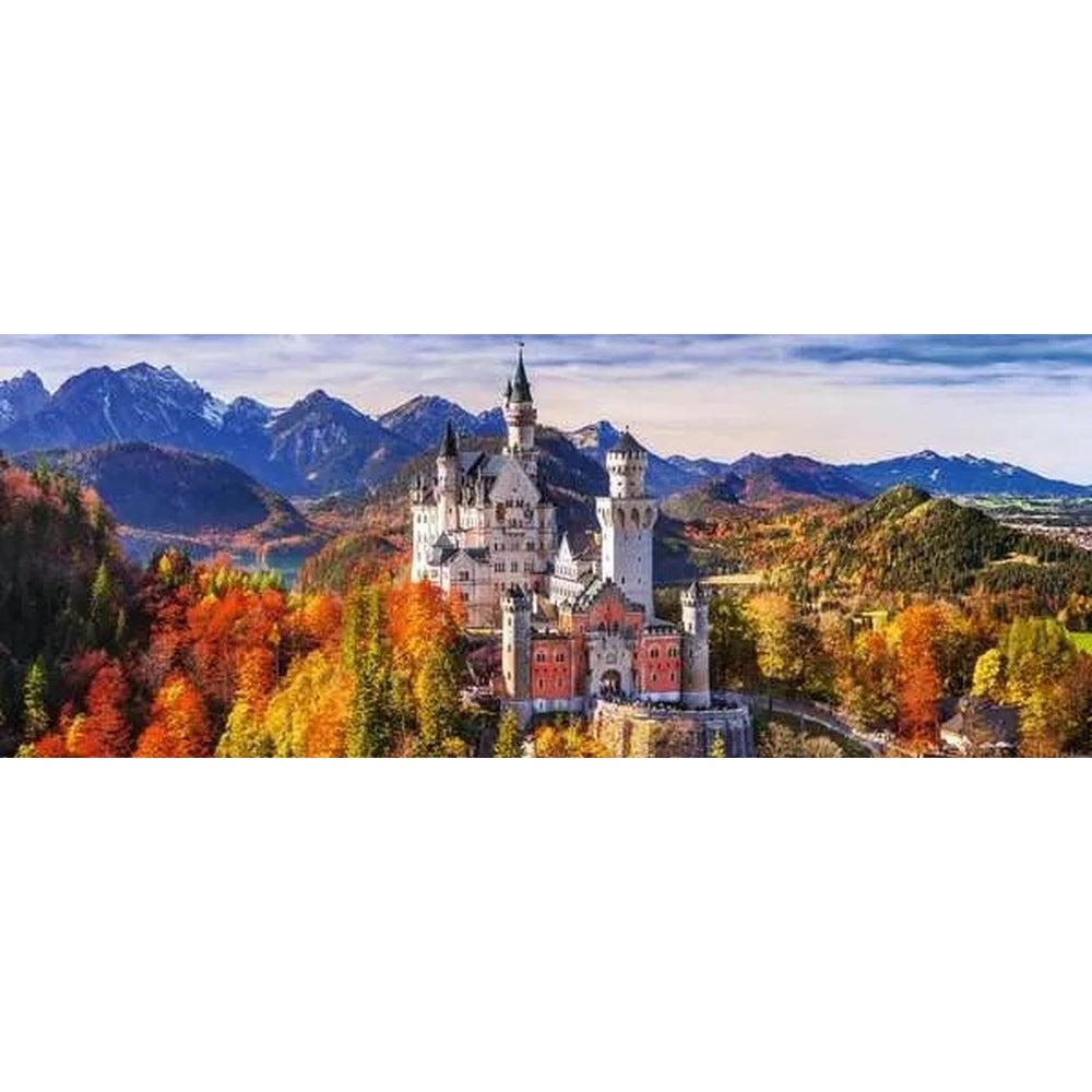 Ravensburger - Puzzle panorama Castel Neuschwanstein 1000 piese design nou - 1 | YEO