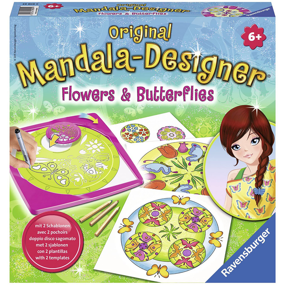 Ravensburger - Set De Creatie Mandala Flori Si Fluturi - 1 | YEO