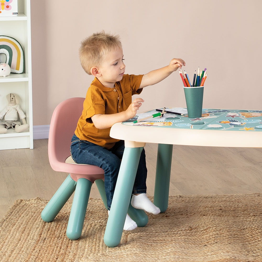 Scaunel cu spatar pentru copii Smoby Little roz - 3 | YEO