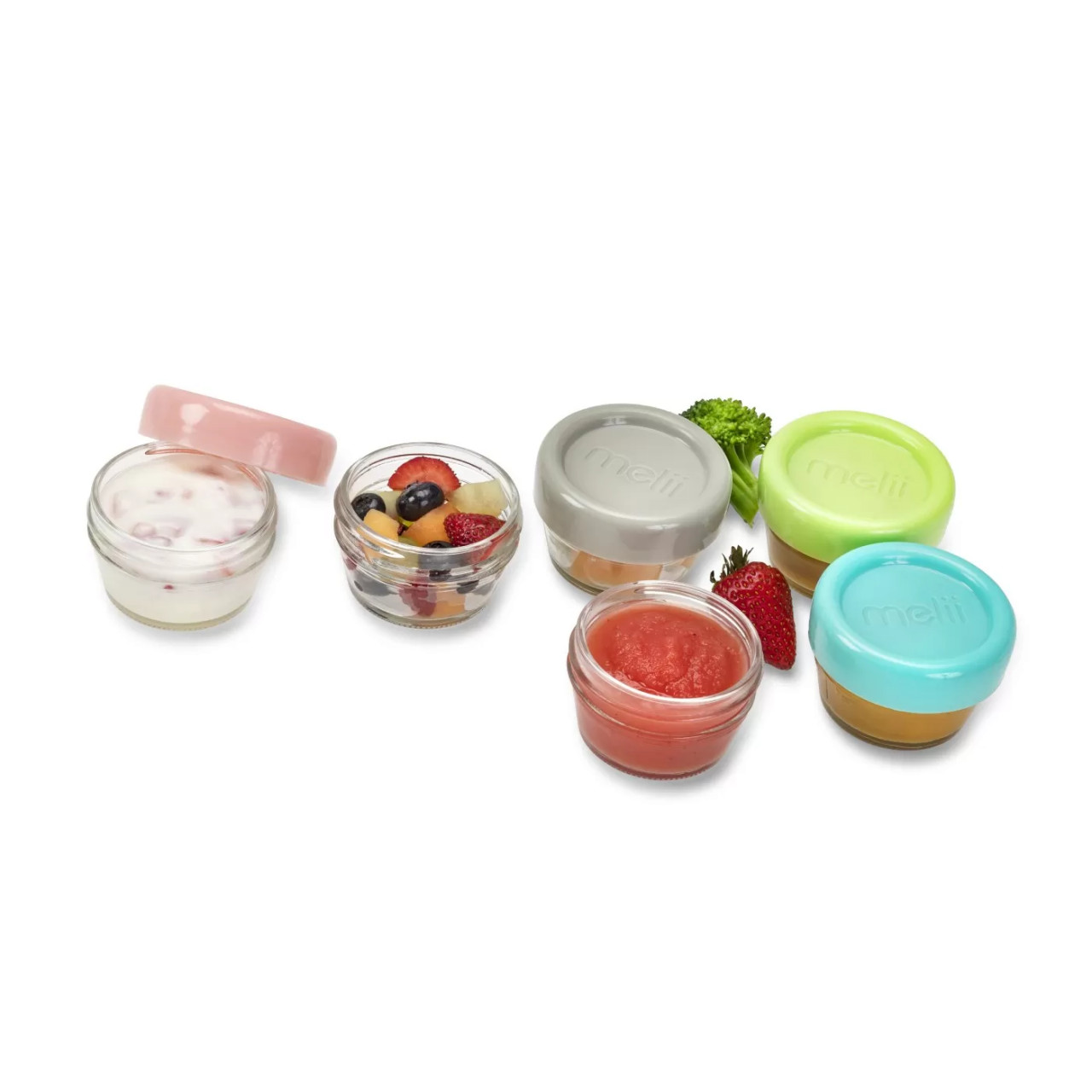 Set 6 Recipiente Sticla Pentru Hrana Bebe, Melii, 59 Ml - 3 | YEO