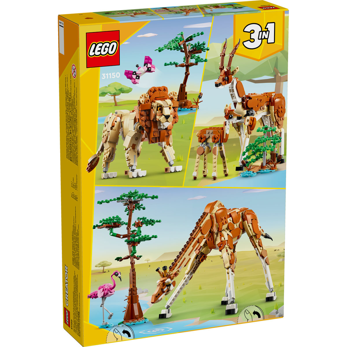 Set LEGO Creator - Animale salbatice din safari (31150) - 2 | YEO