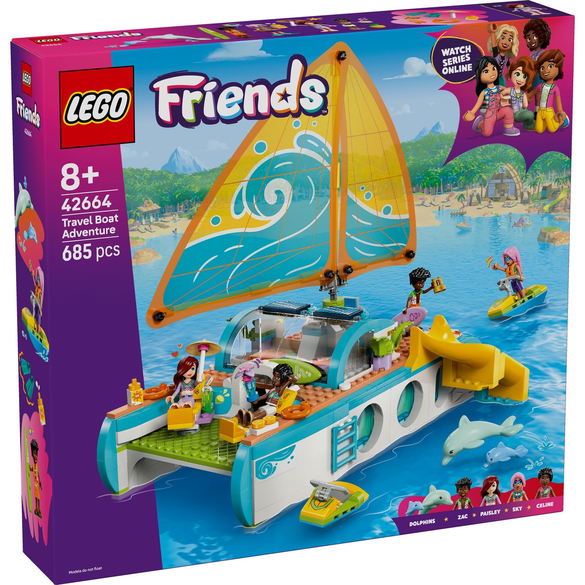 Set LEGO Friends - Călătoria aventuroasă cu barca (42664) - 1 | YEO