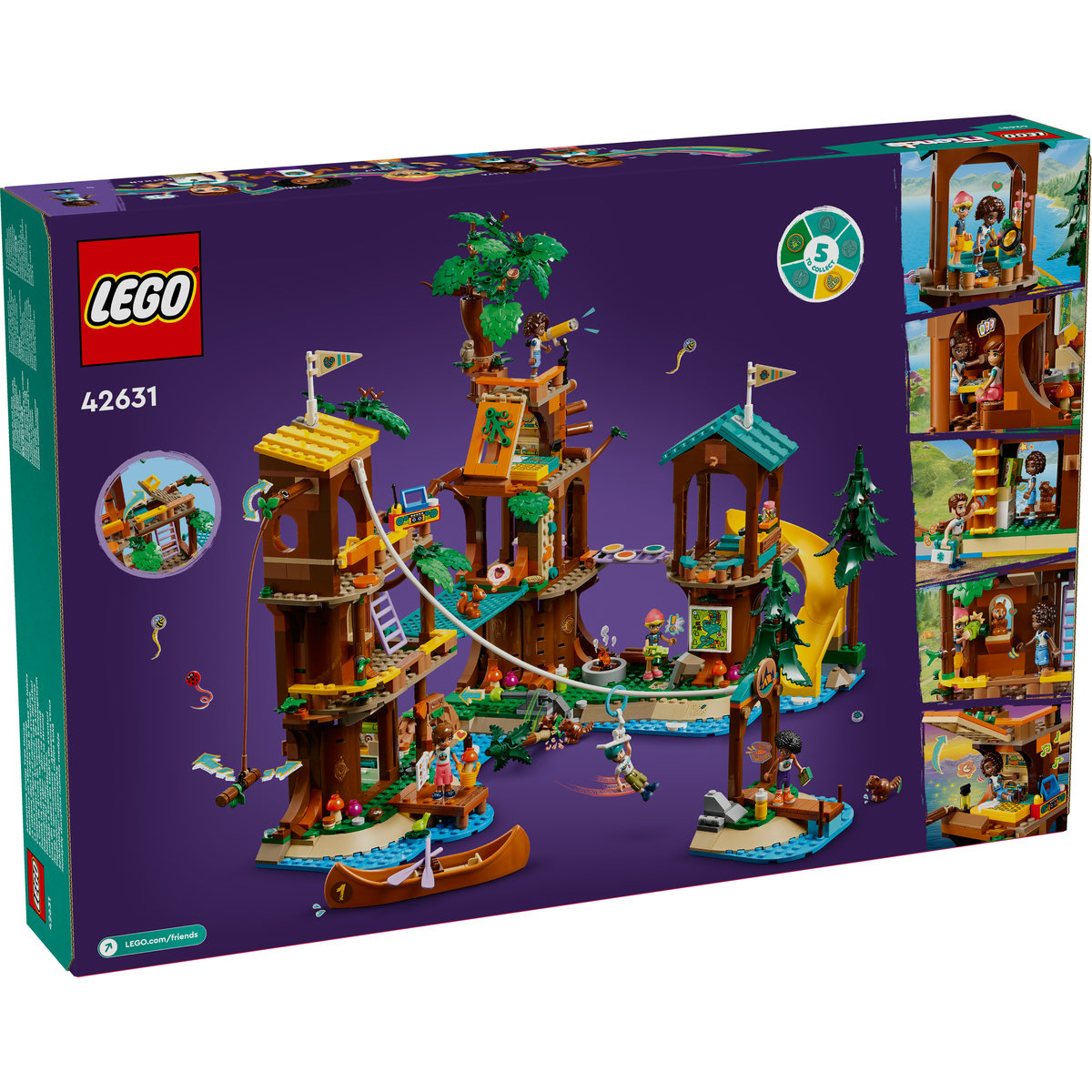 Set LEGO Friends - Casa din copac din tabara de aventuri (42631) - 2 | YEO