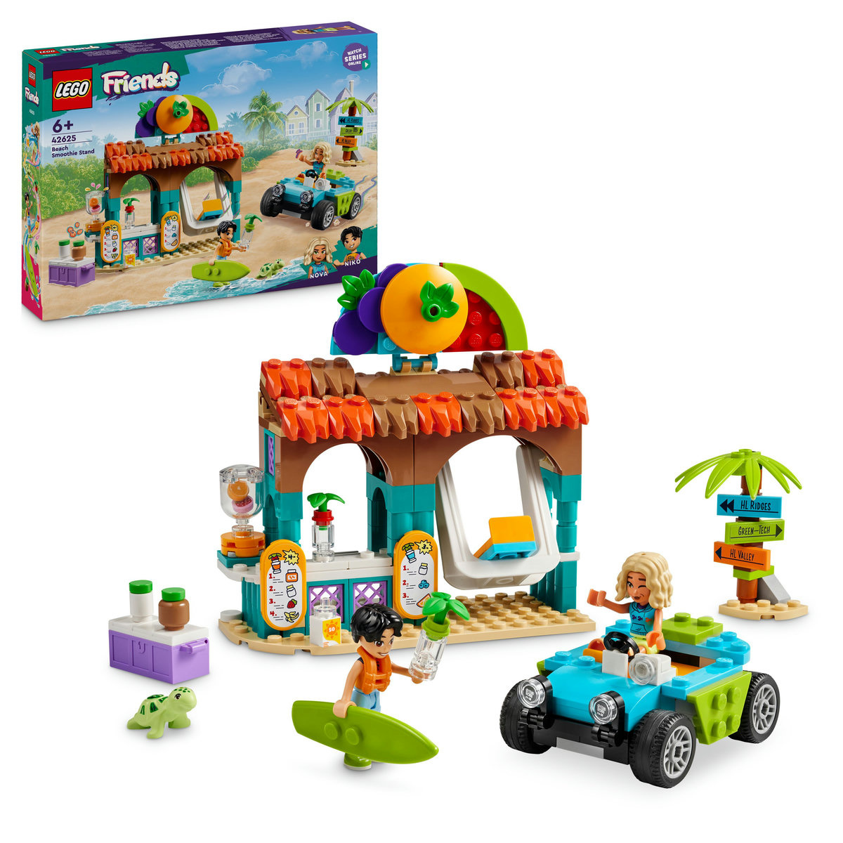 Set LEGO Friends - Chiosc de smoothie-uri pe plaja (42625)