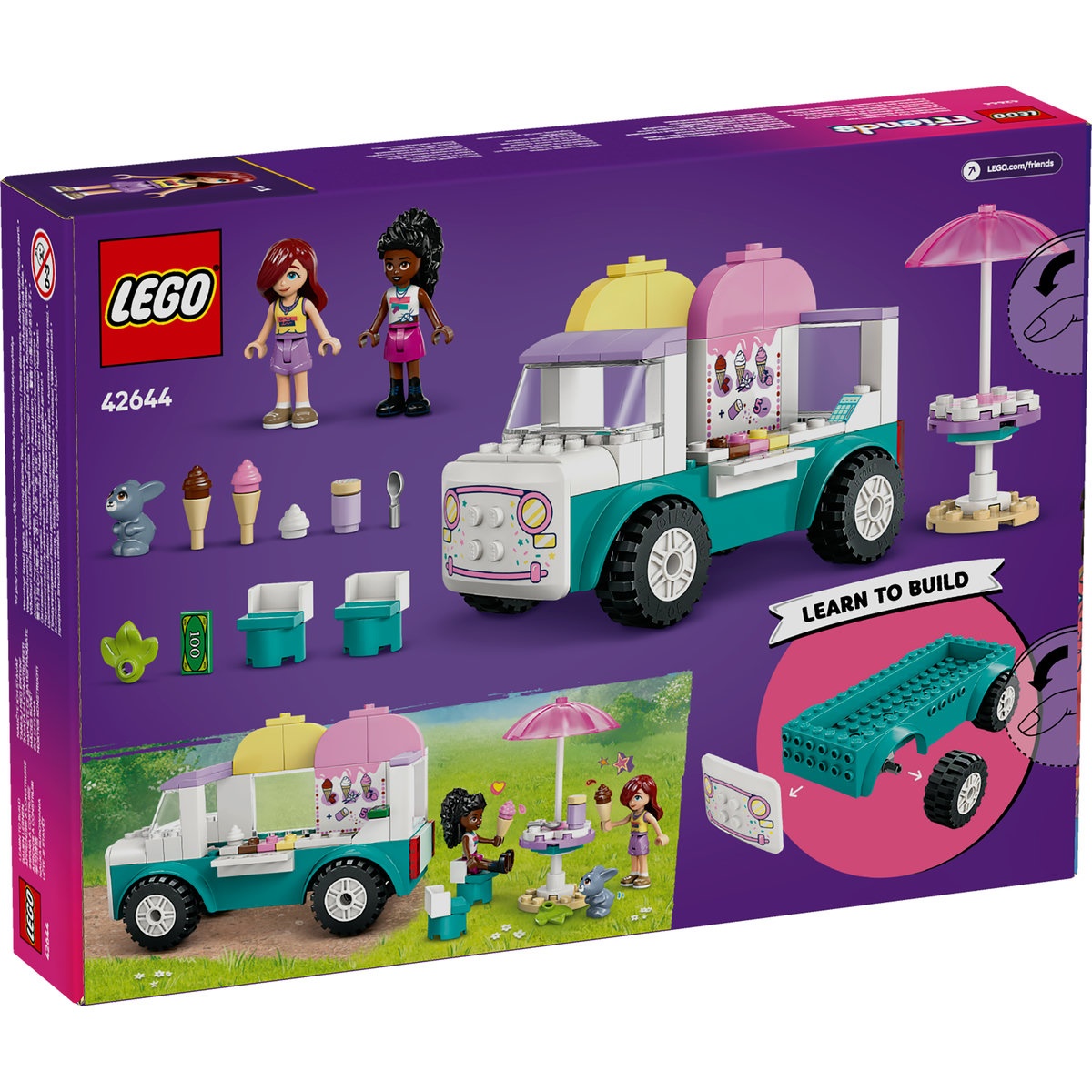 Set LEGO Friends - Furgoneta de înghetata în orasul Heartlake (42644) - 3 | YEO