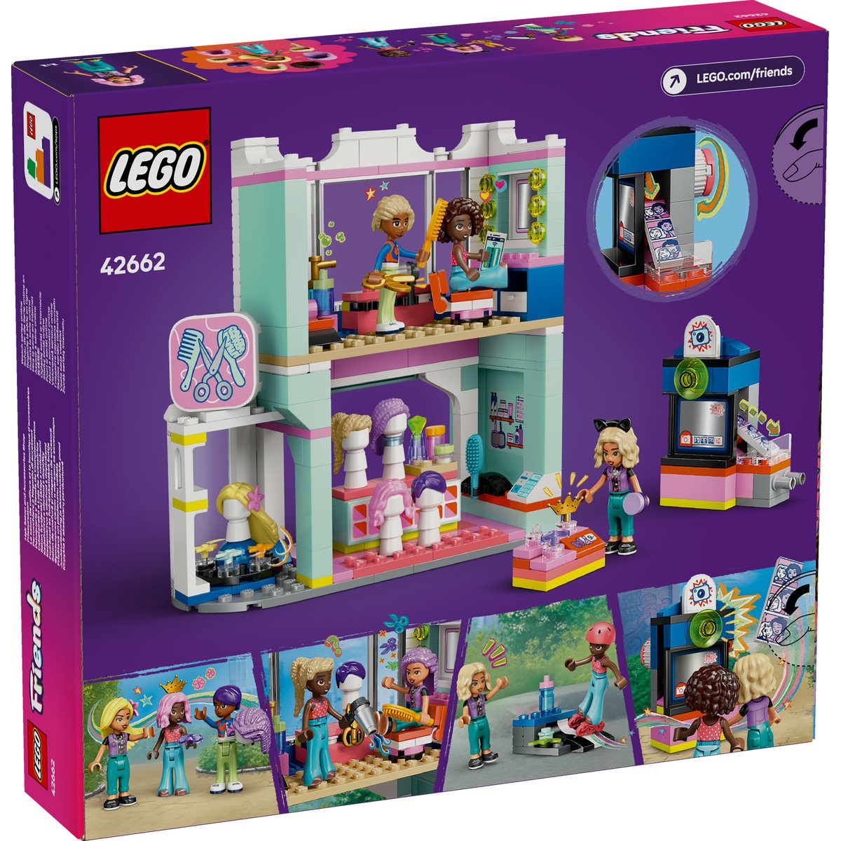 Set LEGO Friends - Salon de coafura si magazin de accesorii (42662) - 3 | YEO