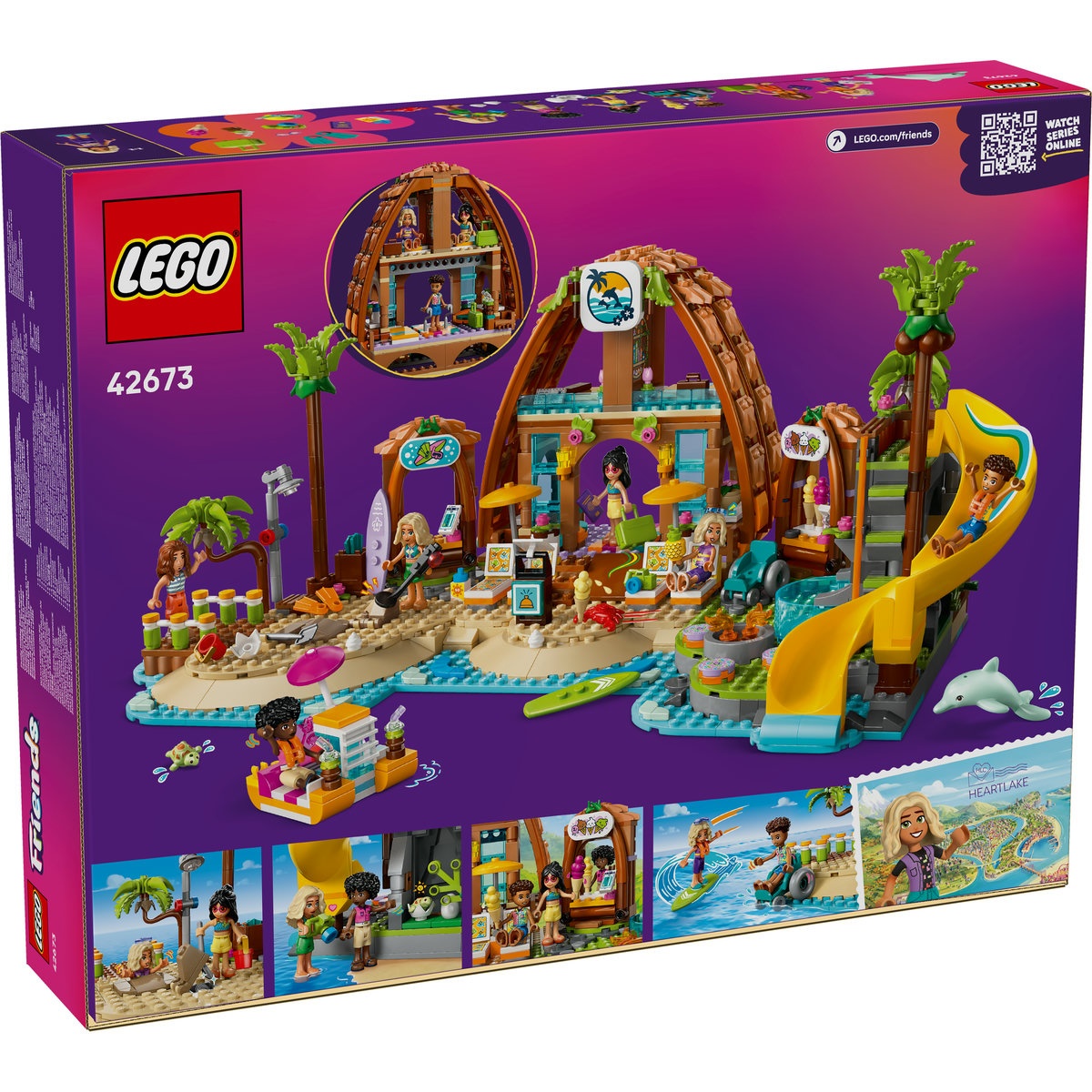 Set LEGO Friends - Staţiune de pe litoral pentru vacanţă cu familia (42673) - 2 | YEO