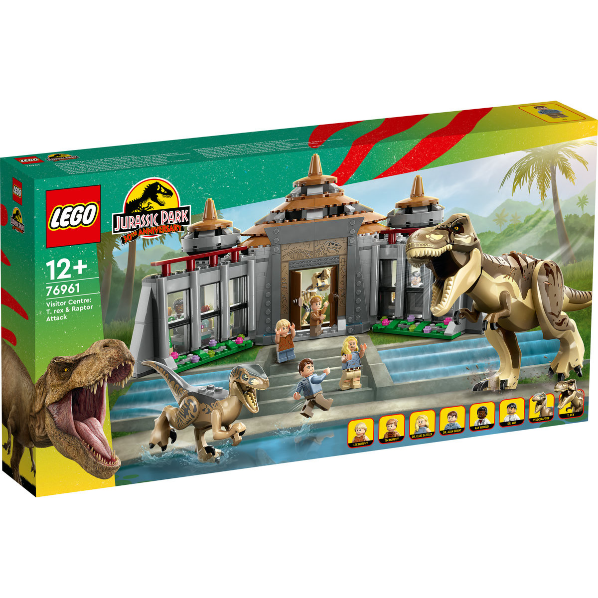 SET LEGO Jurassic World - Centru pentru turisti: T.rex si Raptor (76961) - 1 | YEO