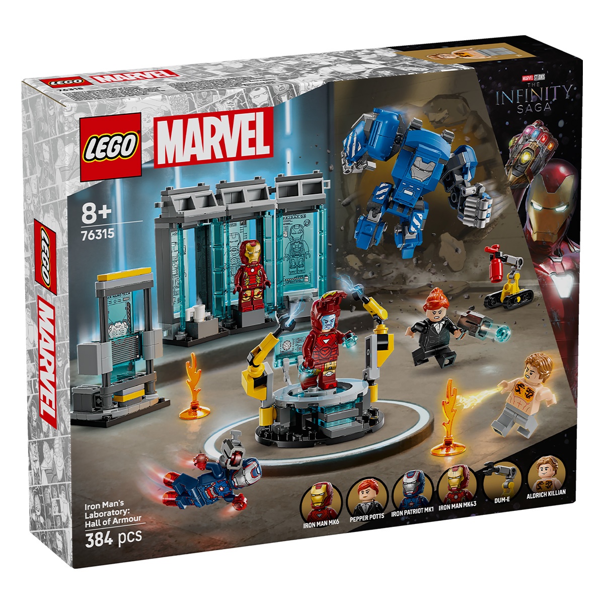 Set LEGO Marvel Super Heroes - Laboratorul lui Iron Man: Sala armurilor (76315) - 2 | YEO