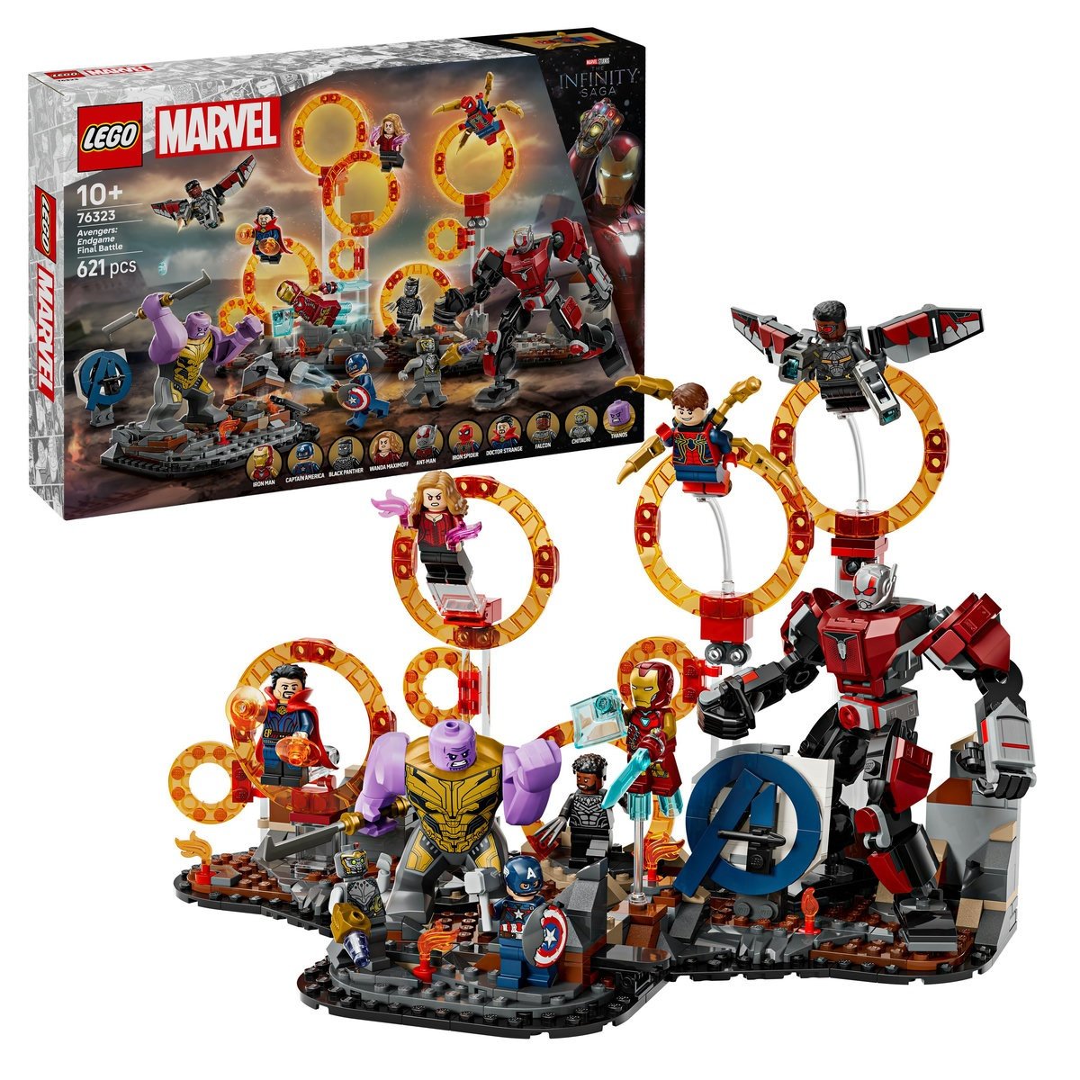 Set LEGO Marvel Super Heroes - Razbunatorii: Sfarsitul jocului Batalia finala (76323)
