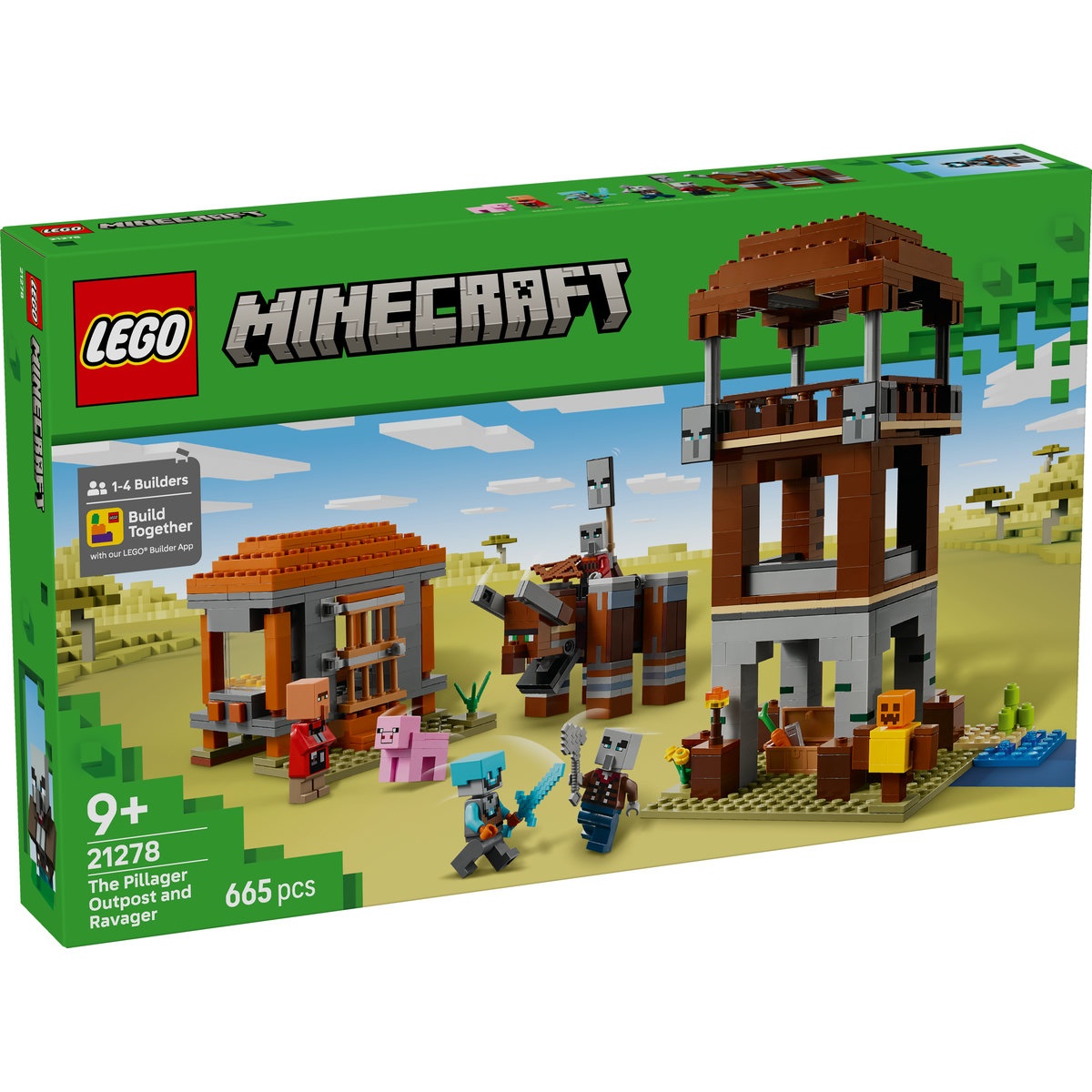 Set LEGO Minecraft - Avanpostul Jefuitorului şi Distrugător (21278) - 1 | YEO