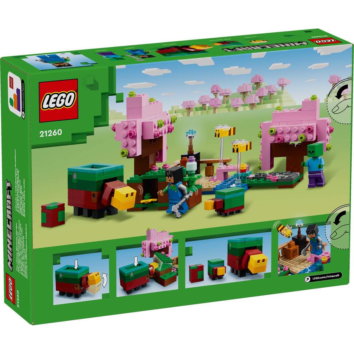 Set LEGO Minecraft - Gradina cu ciresi înfloriti (21260) - 2 | YEO