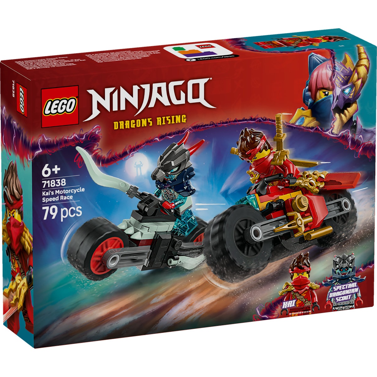 Set LEGO Ninjago - Cursa de viteză cu motocicleta lui Kai (71838) - 1 | YEO