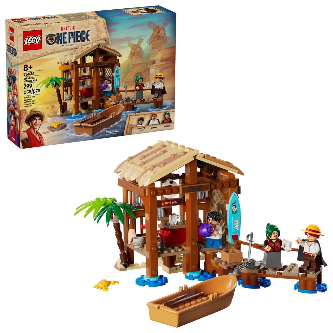 Set Lego One Piece - Coliba în Satul Morii (75636)