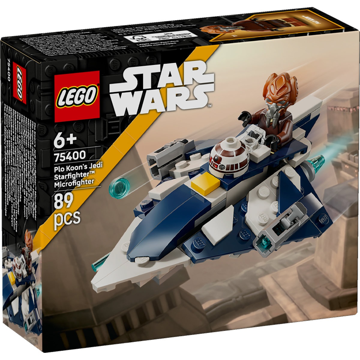 Set LEGO Star Wars - Micronava de luptă Jedi Starfighter a lui Plo Koon (75400) - 1 | YEO