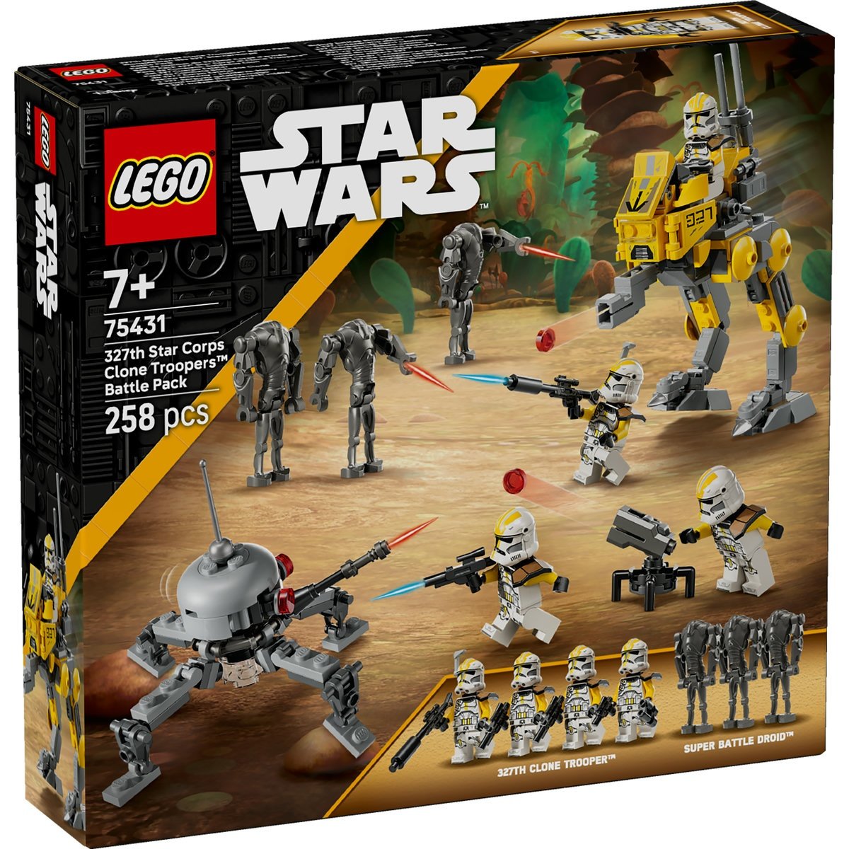Set LEGO Star Wars - Pachet de lupta Soldati clona din unitatea stelara 327 (75431) - 1 | YEO
