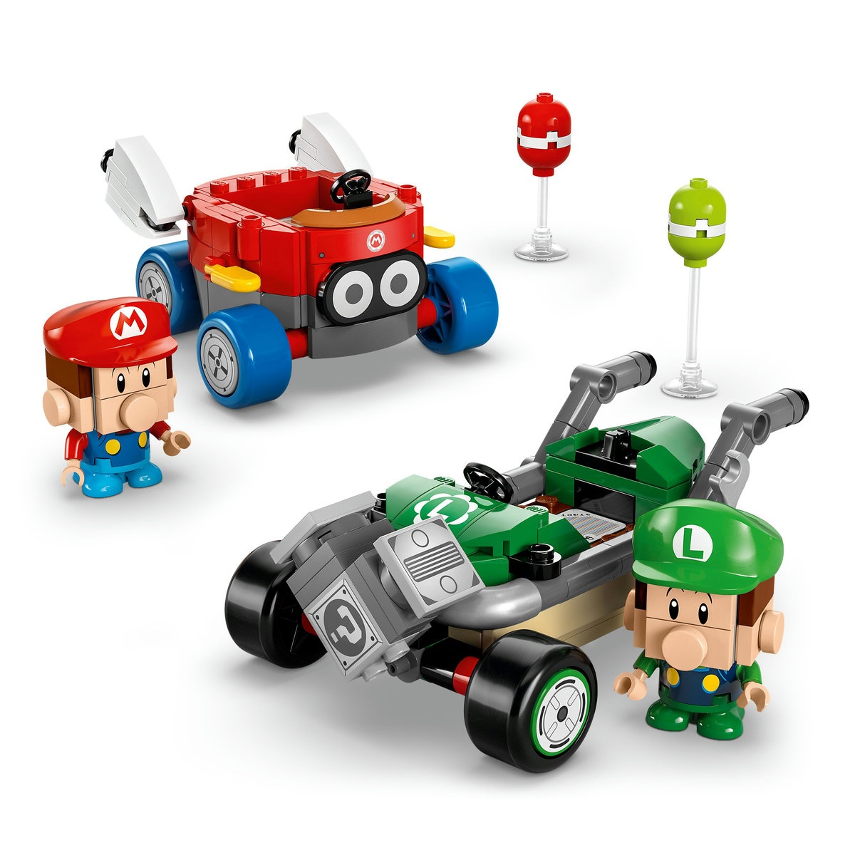 Set LEGO Super Mario - Mario Kart™ – Baby Mario si Baby Luigi (72034) - 2 | YEO