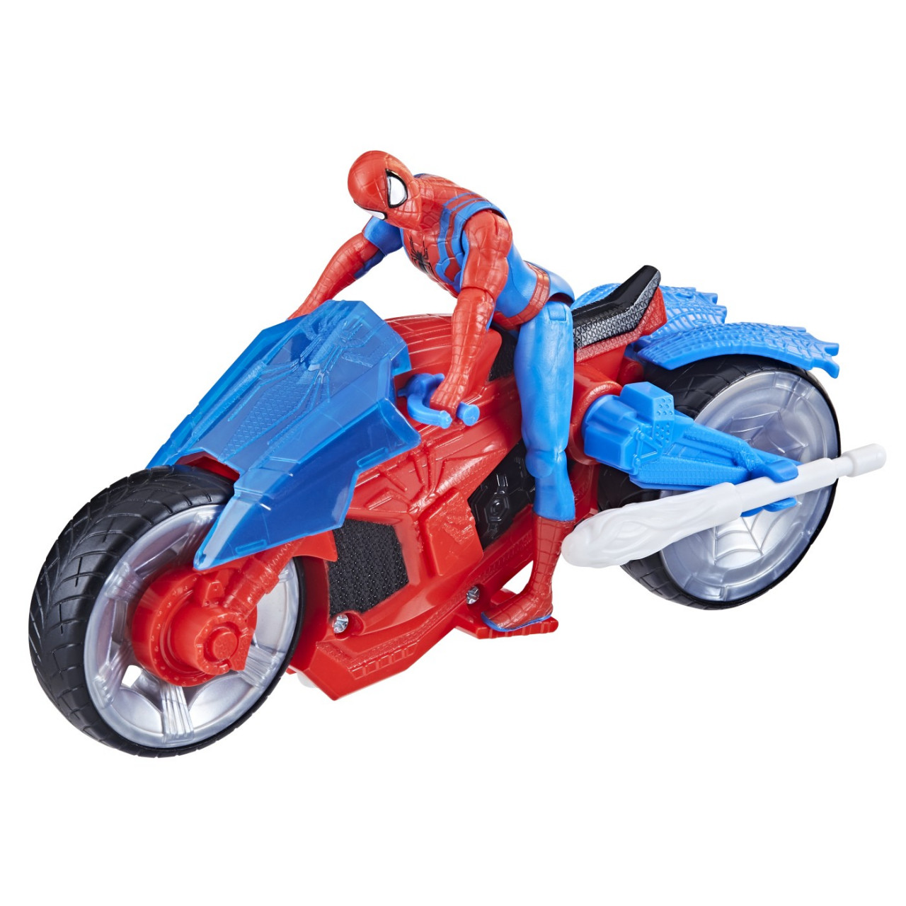 Spiderman Set Figurina Si Vehicul Web Blast Cycle - 3 | YEO