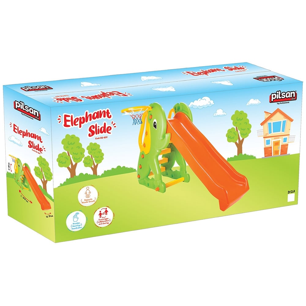 Tobogan Pilsan Elephant Slide orange green - 1 | YEO