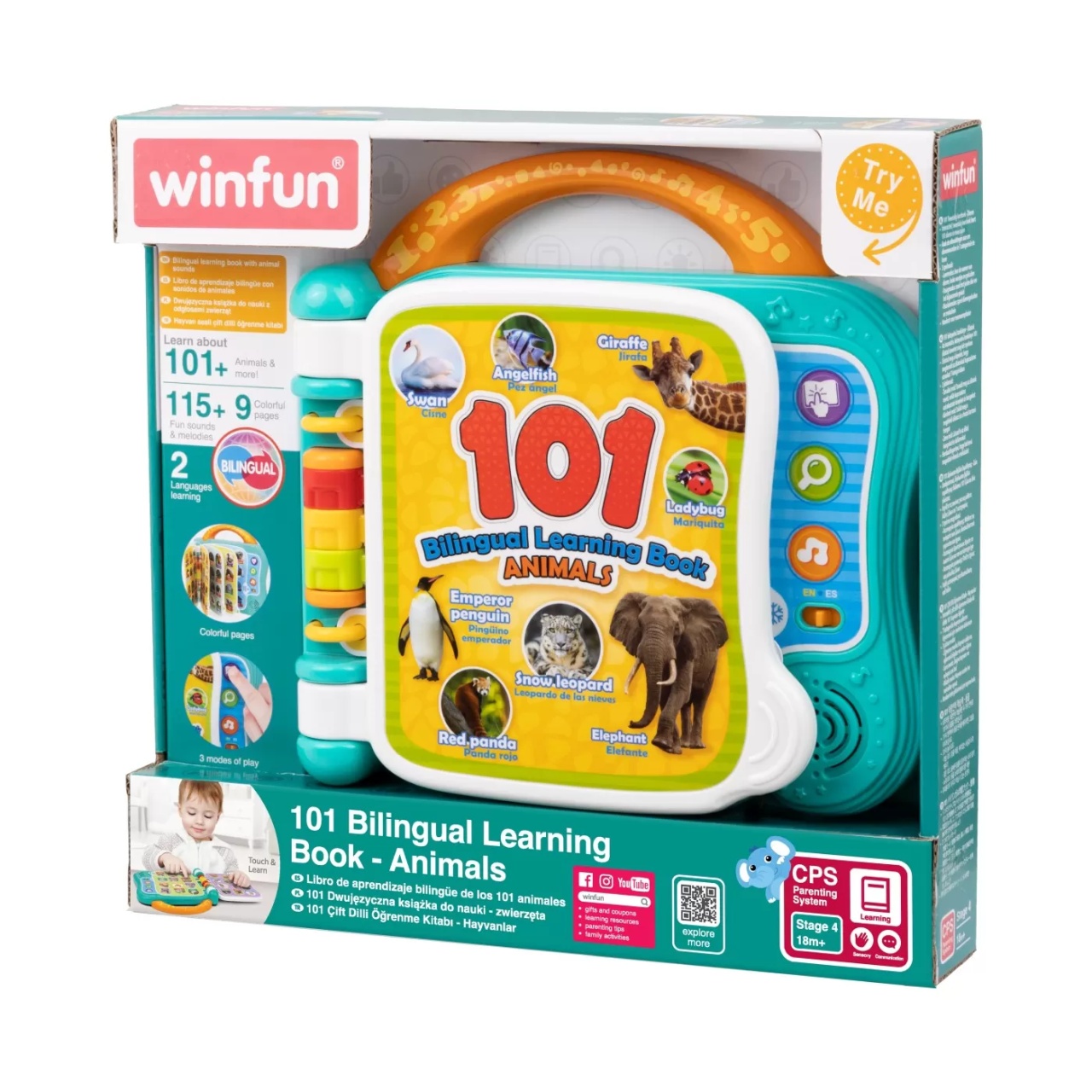 Winfun Carticica Bilingva Pentru Invatarea Animalelor - 1 | YEO