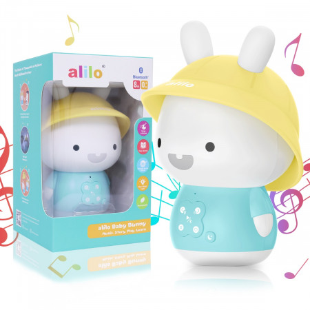 Alilo Baby Bunny - Iepuraș Interactiv cu Povești și Cântece in limba Romana, Culoare Albastru