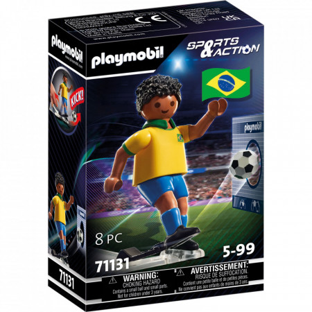 Figurina Playmobil, Jucator De Fotbal Brazilian