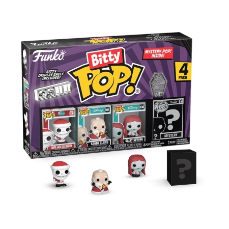 Funko Bitty POP: TNBC- Santa Jack 4PK