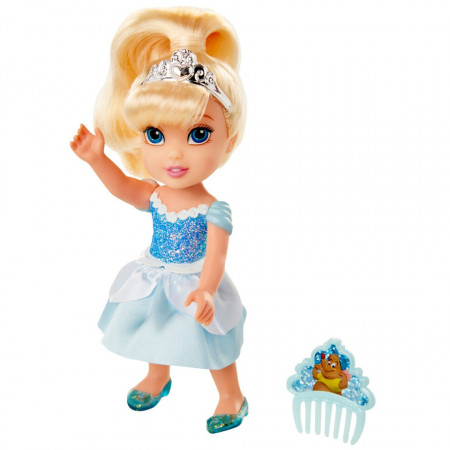 Papusa Cinderella cu pieptene, Disney Princess, 15 cm
