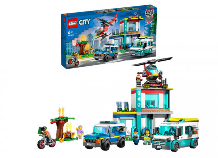 Set LEGO City - Centru pentru vehicule de urgenta (60371)