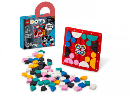 Set LEGO DOTS - Patch Mickey Mouse si Minnie Mouse (41963)