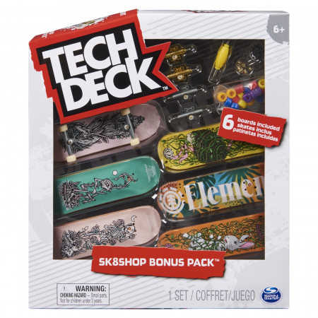 Tech Deck Pachet 6 Piese Cu Accesorii Fingerboard Element