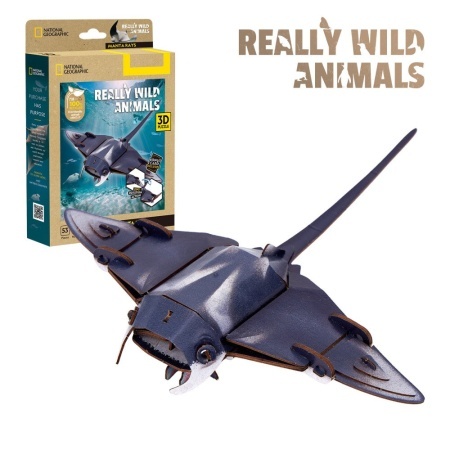 Cubic Fun - National Geographic Animale Salbatice Puzzle 3D Diavol de mare 53 piese