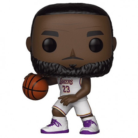 Figurina Funko NBA POP! Sports, LeBron James White Uniform (Lakers), 9 cm