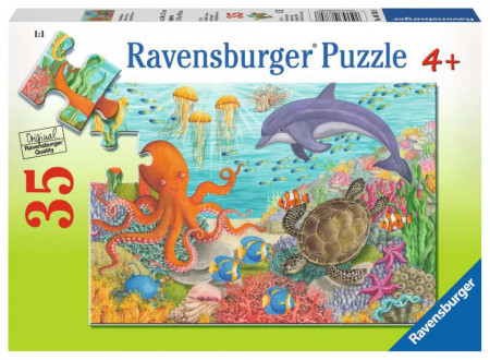 Puzzle Animale Din Ocean, 35 Piese