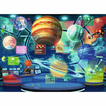Puzzle Holograma Planetelor, 300 Piese