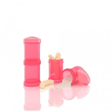 Recipient Twistshake pentru lapte praf 100ml Piersica