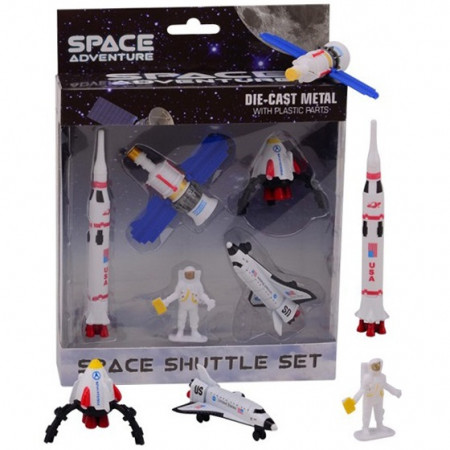 Set 5 figurine din metal/plastic - Vehicule spatiale