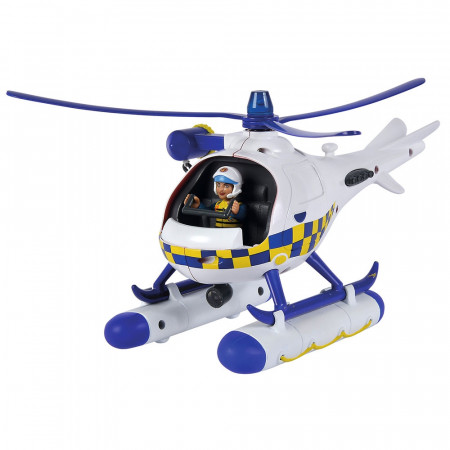 Elicopter Simba Fireman Sam Police Wallaby cu figurina