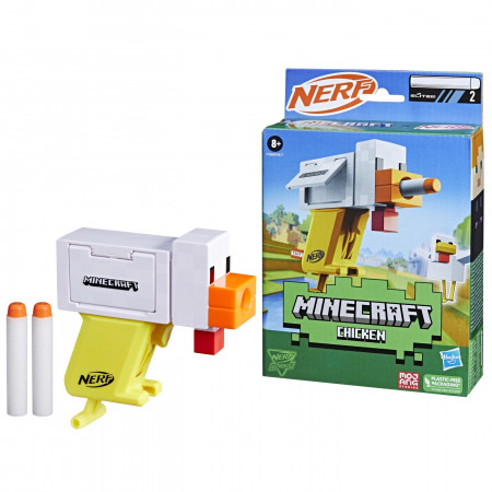 Nerf Blaster Minecraft Microshots Chicken