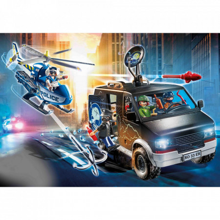 Playmobil - Elicopter De Politie In Urmarirea Dubei