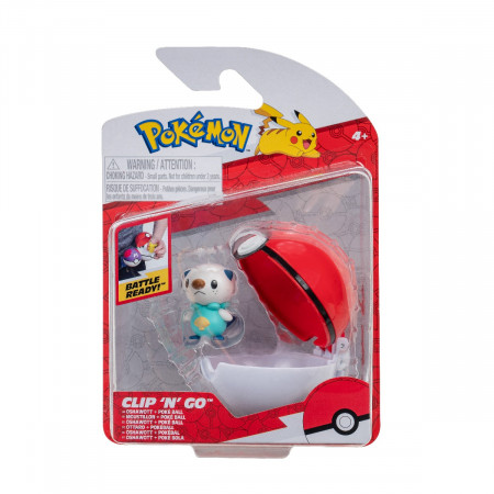 Pokemon - Figurine Clip N Go, Oshawott & Poke Ball