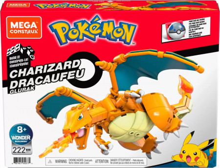 Pokemon Mega Construx Charizard Dracaufeu Glurak