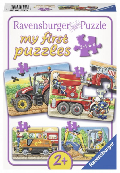 PRIMUL MEU PUZZLE UTILAJE AGRICOLE, 2/4/6/8 PIESE