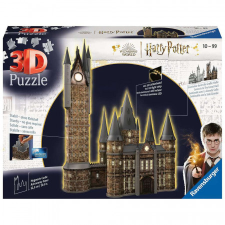 Puzzle 3d Ravensburger, Cu Led Harry Potter Turn Astronomie 540 Piese
