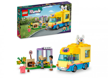 Set LEGO Friends - Furgoneta pentru salvarea cainilor (41741)