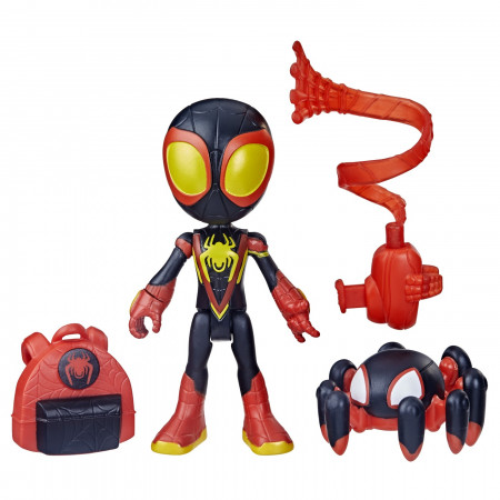 Spidey Prietenii Extraordinari Set Figurina Miles Morales Spider Man 10Cm Si Accesorii