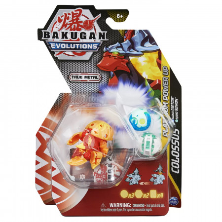 Bakugan Platinum Powerup S4 Colossus, Nano Riptide Si Nano Siphon